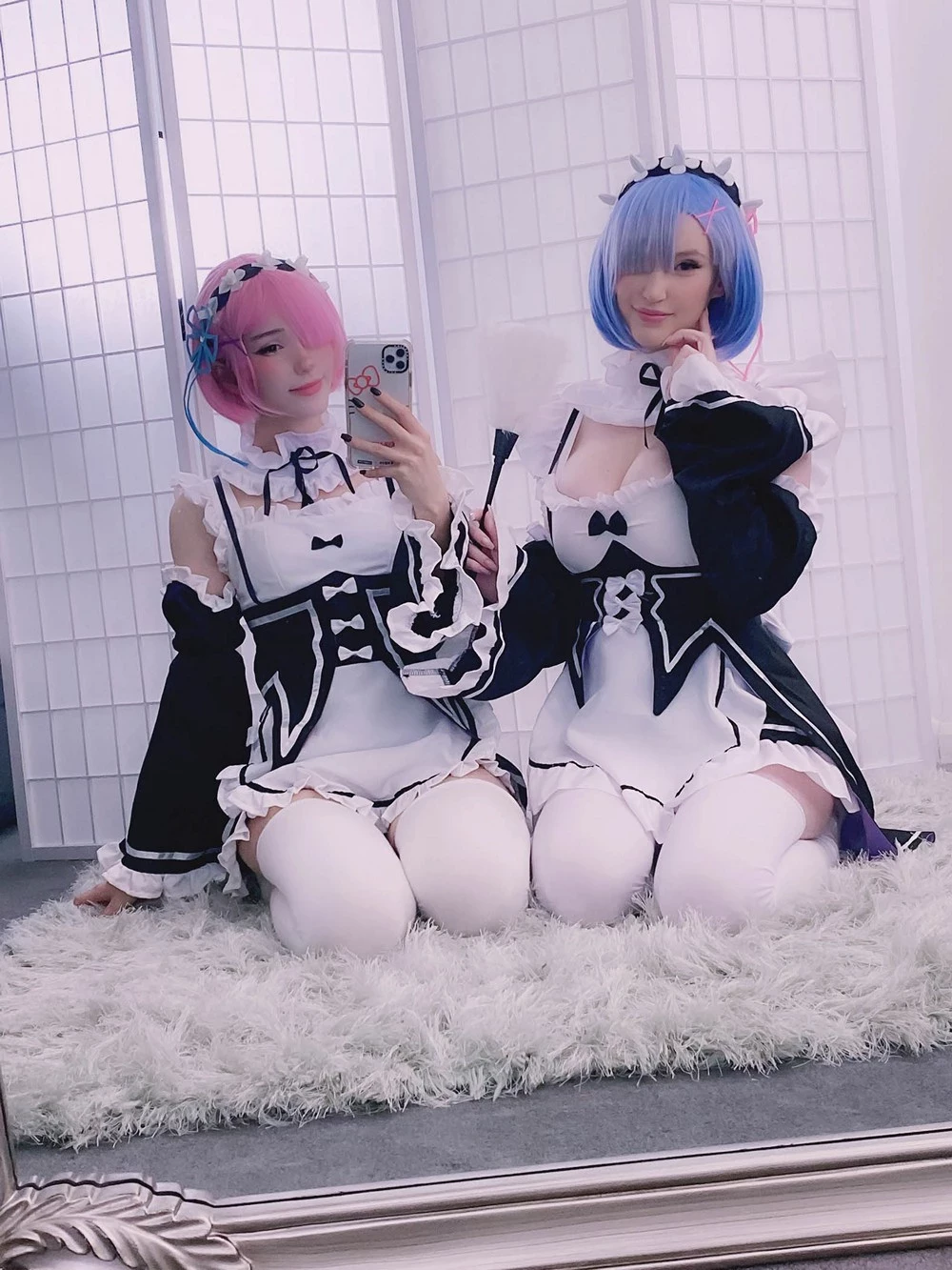 [Cosplay] Kelly Jean & Kyaandere - Rem & Ram