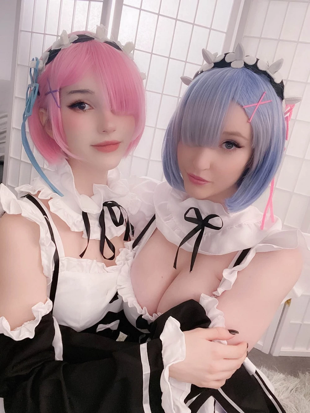 [Cosplay] Kelly Jean & Kyaandere - Rem & Ram