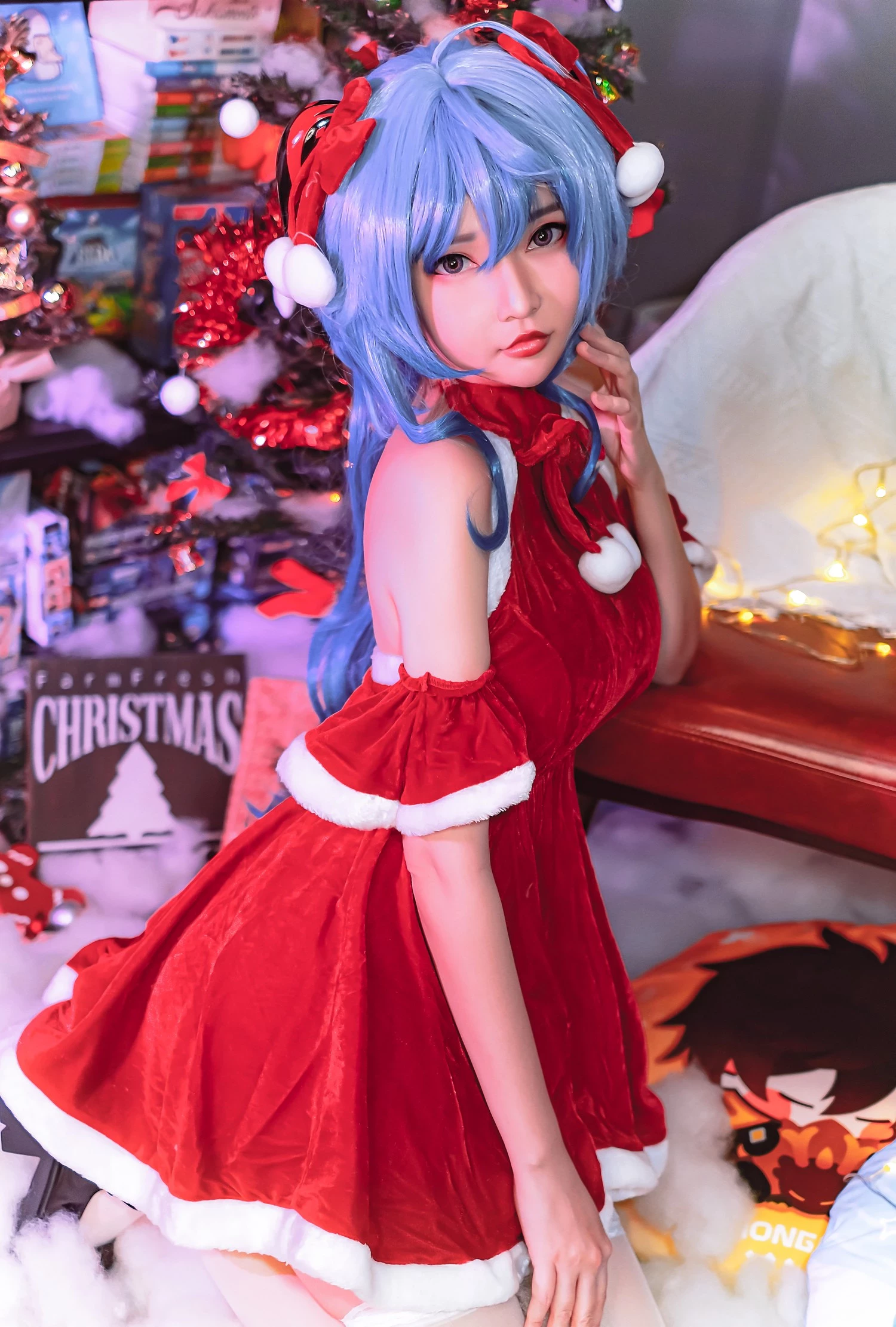 Cosplay Potato Godzilla Santa Ganyu