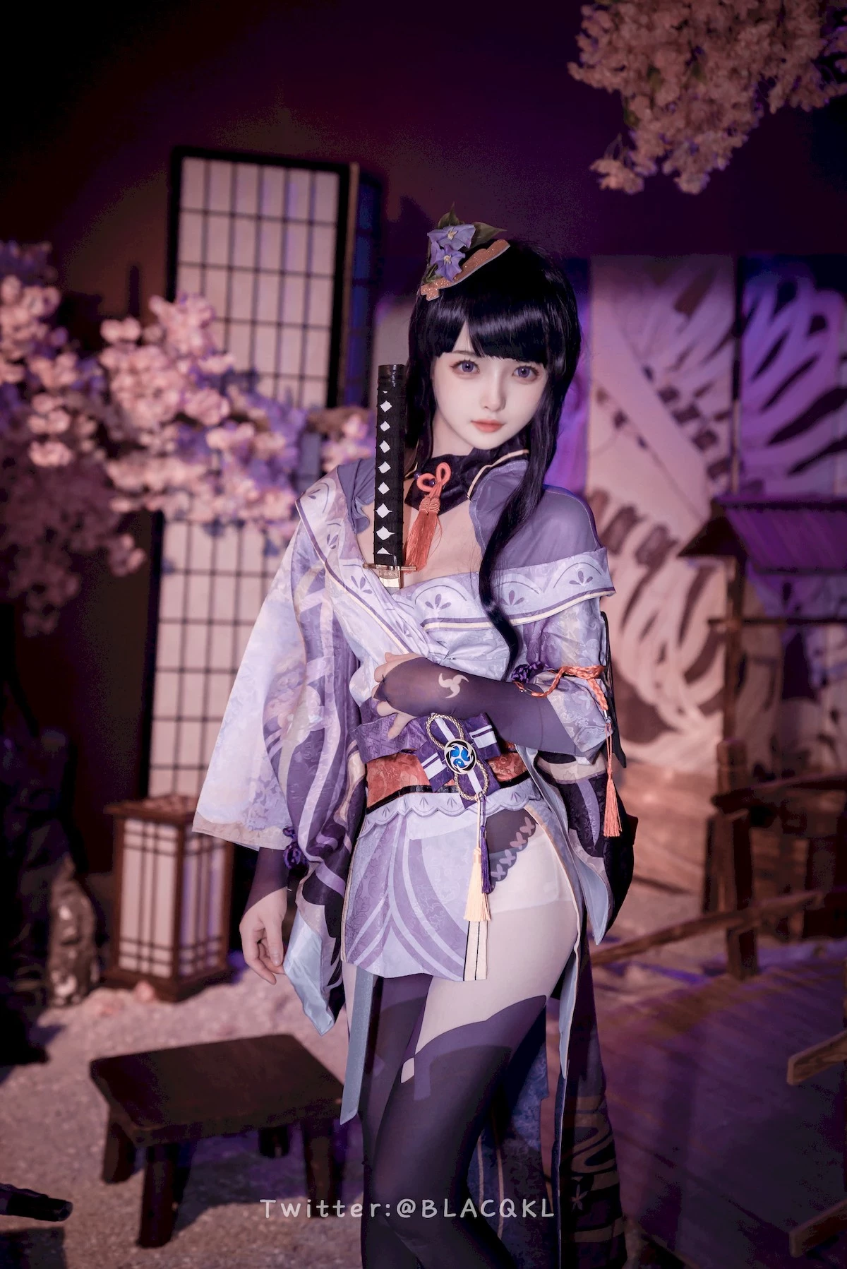 Cosplay 白莉愛吃巧克力 雷電將軍