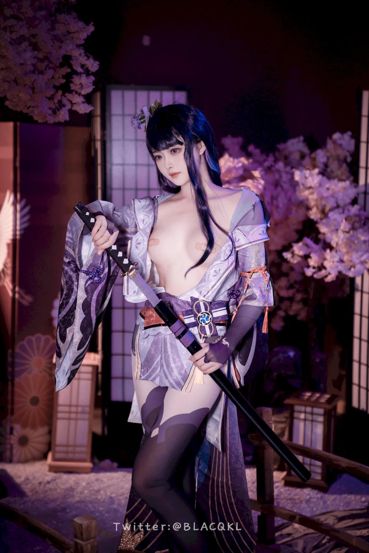 Cosplay 白莉愛吃巧克力 雷電將軍