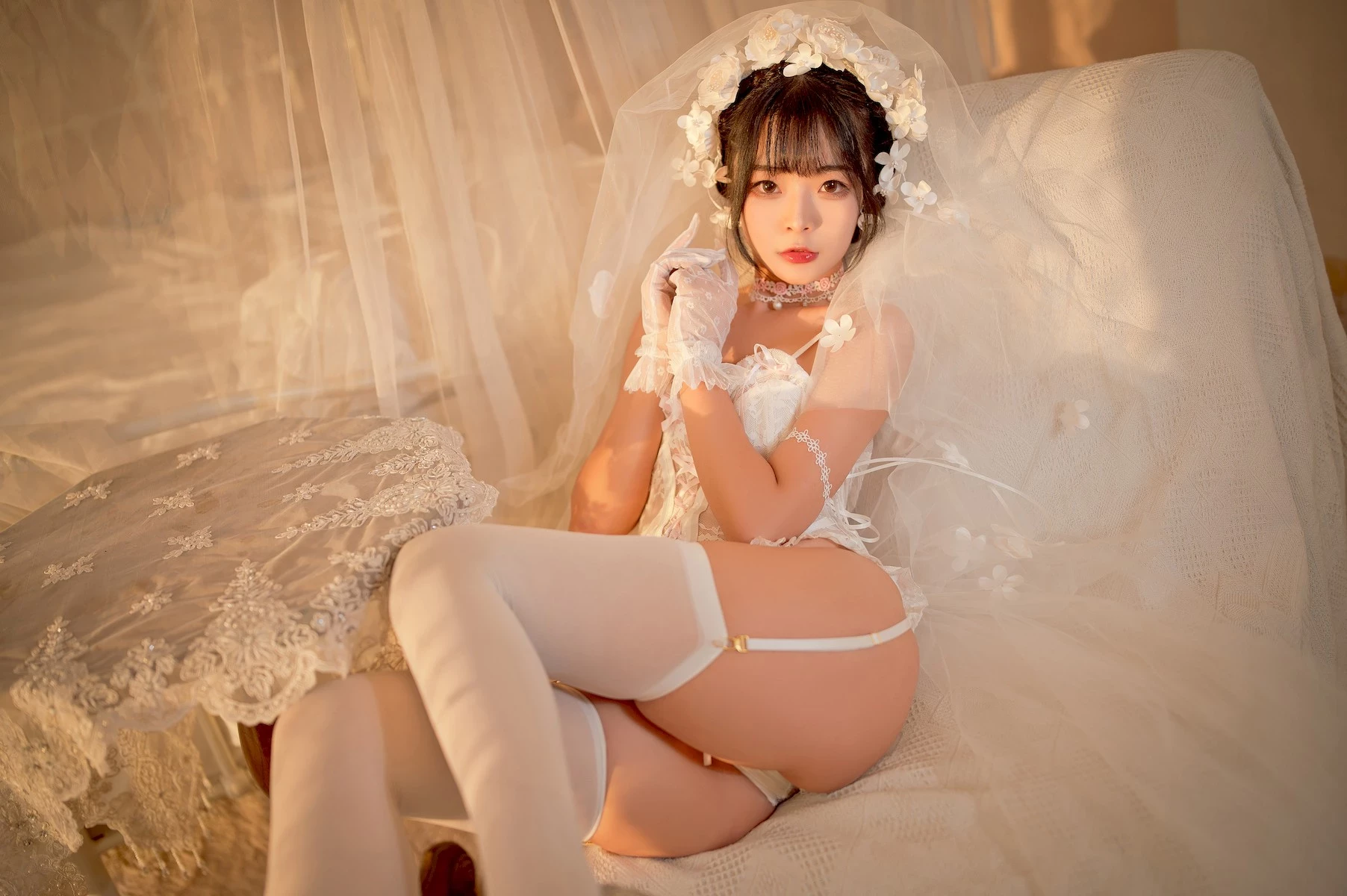 Cosplay Yuuhui玉匯 純白花嫁