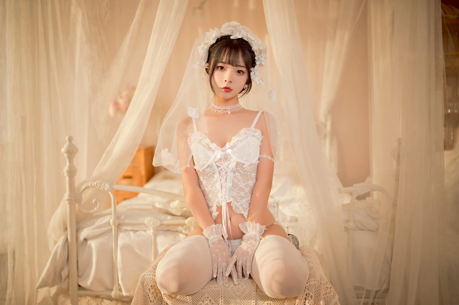 Cosplay Yuuhui玉匯 純白花嫁