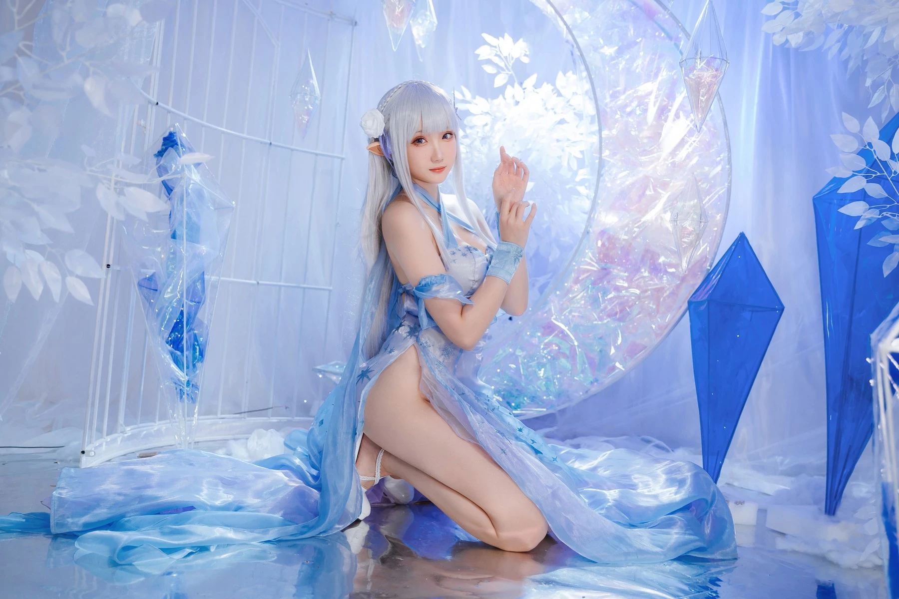 Cosplay 瓜希醬 愛蜜莉雅 水晶禮服