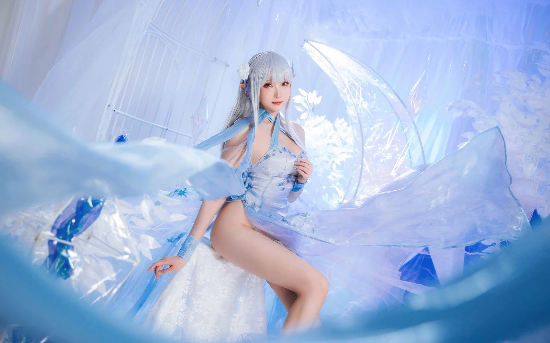 Cosplay 瓜希醬 愛蜜莉雅 水晶禮服