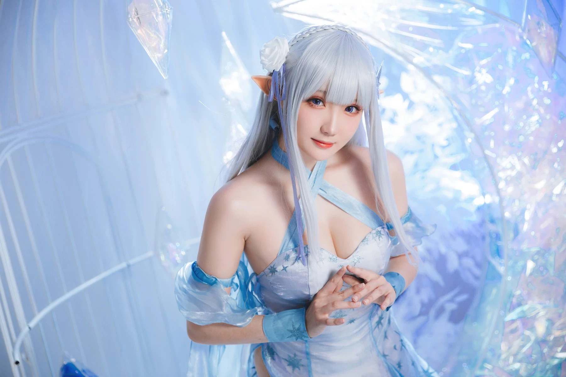 Cosplay 瓜希醬 愛蜜莉雅 水晶禮服