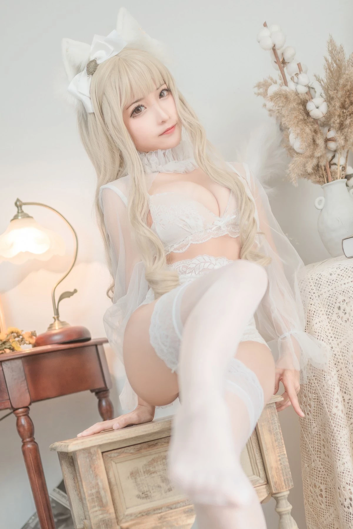 Cosplay 蠢沫沫 Chunmomo 白貓