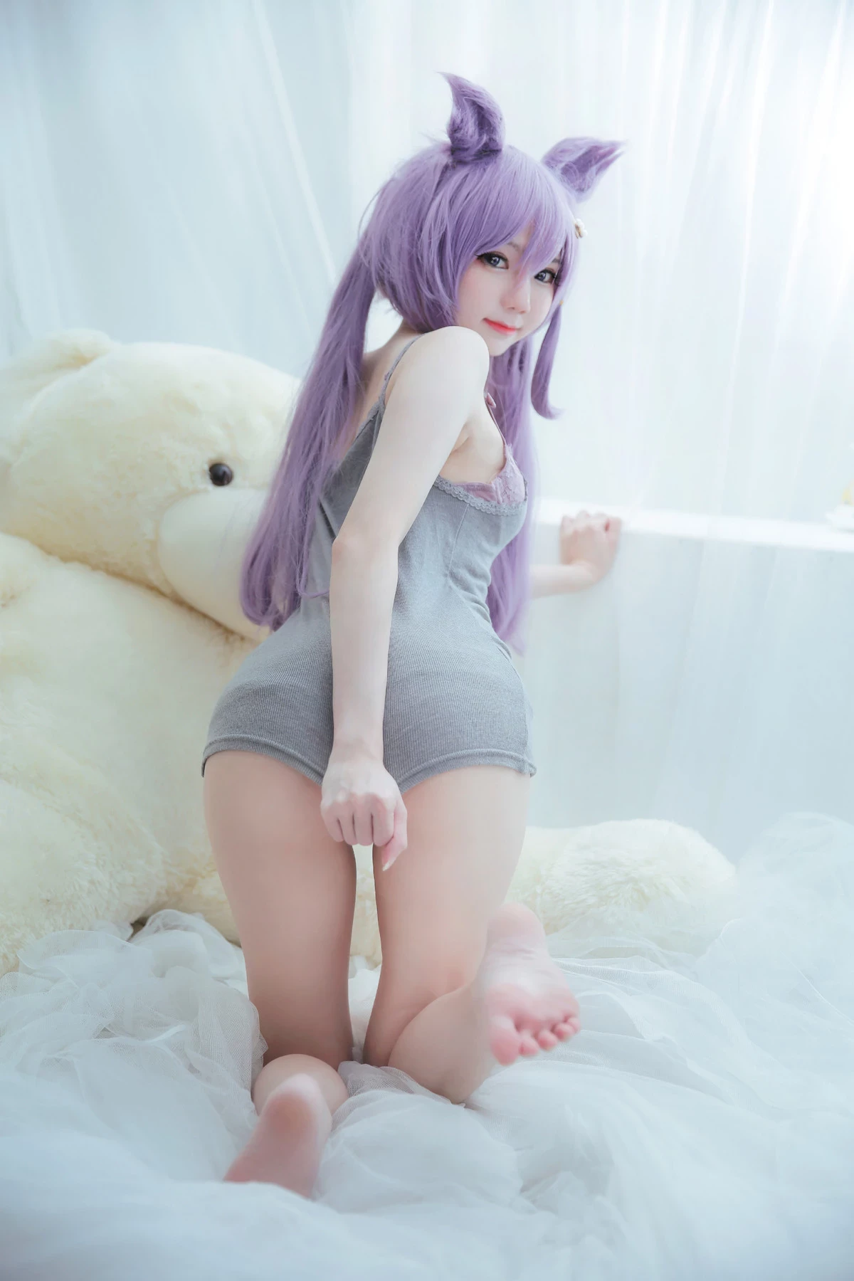 Sally多啦雪 Cosplay Keqing 刻晴 Lingerie Ver.