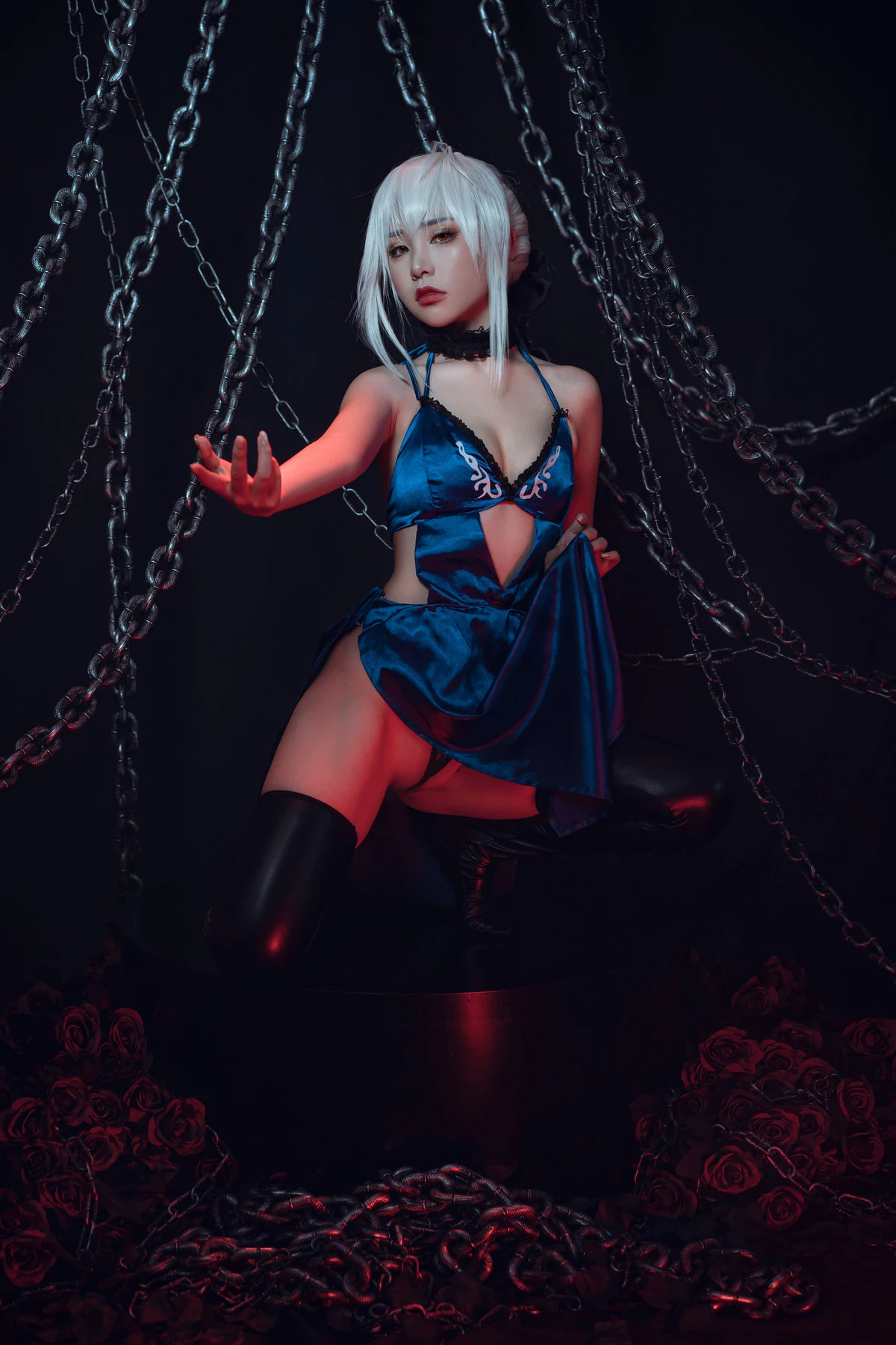 爆機少女喵小吉 Cosplay 黑呆 Saber Alter