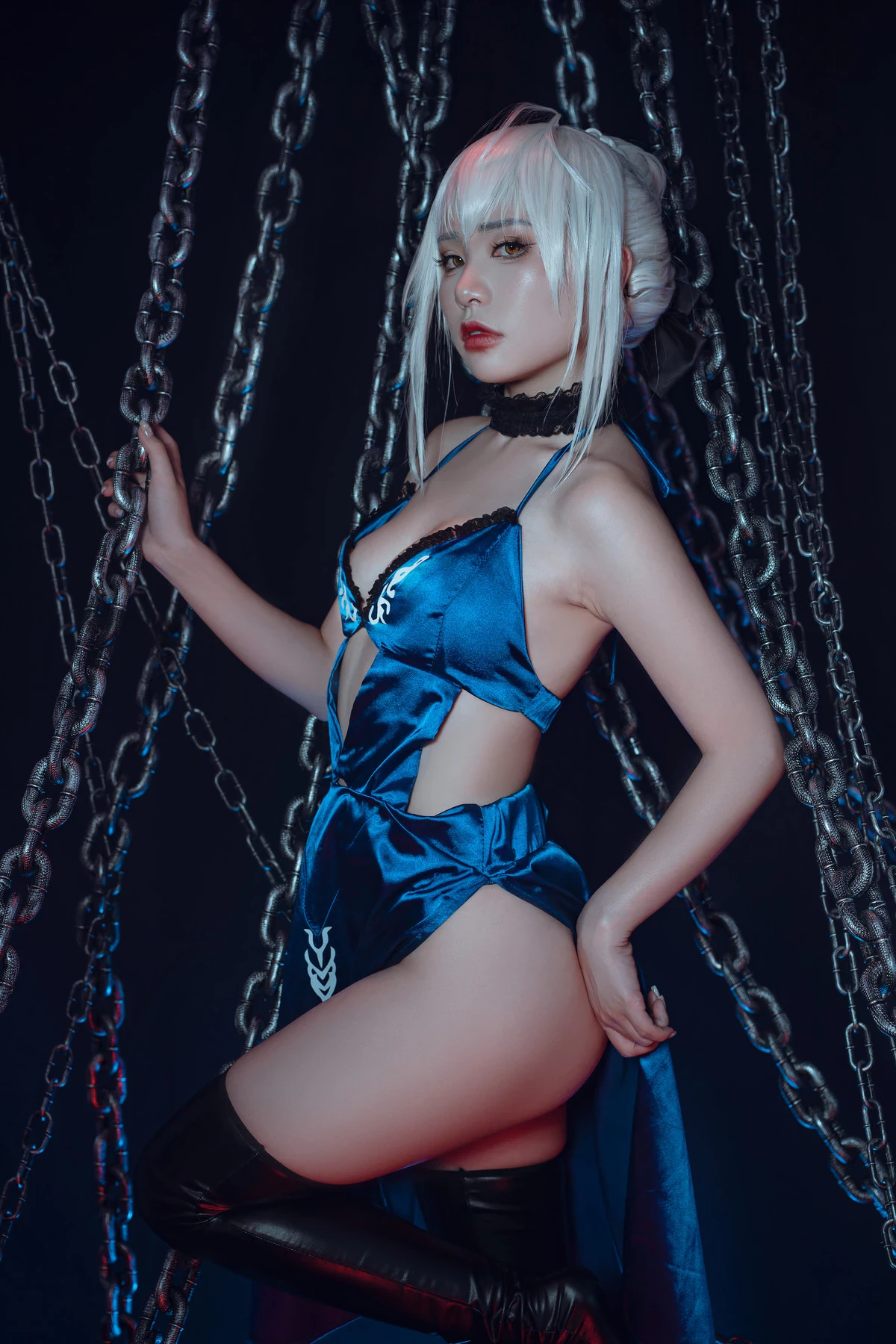 爆機少女喵小吉 Cosplay 黑呆 Saber Alter