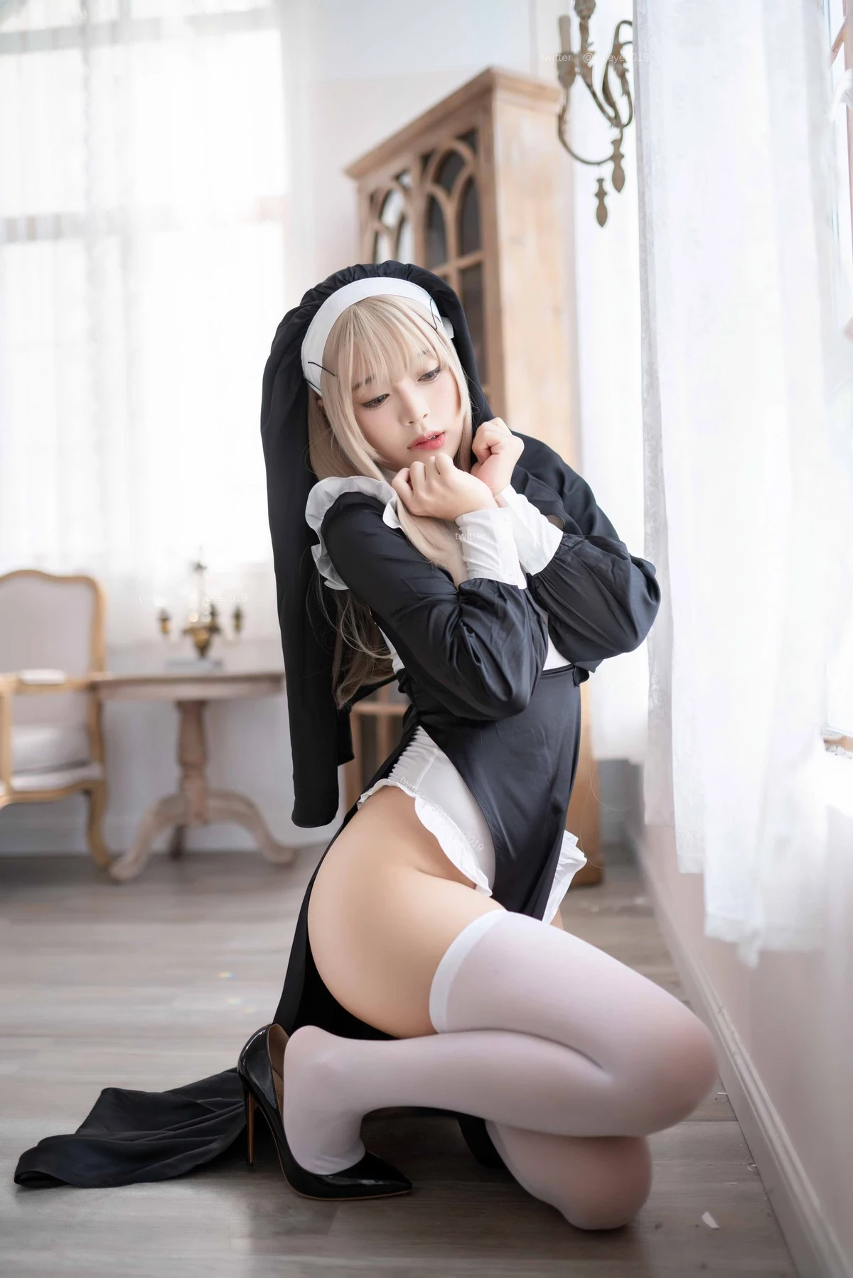 白燁 Cosplay 禁x欲修女