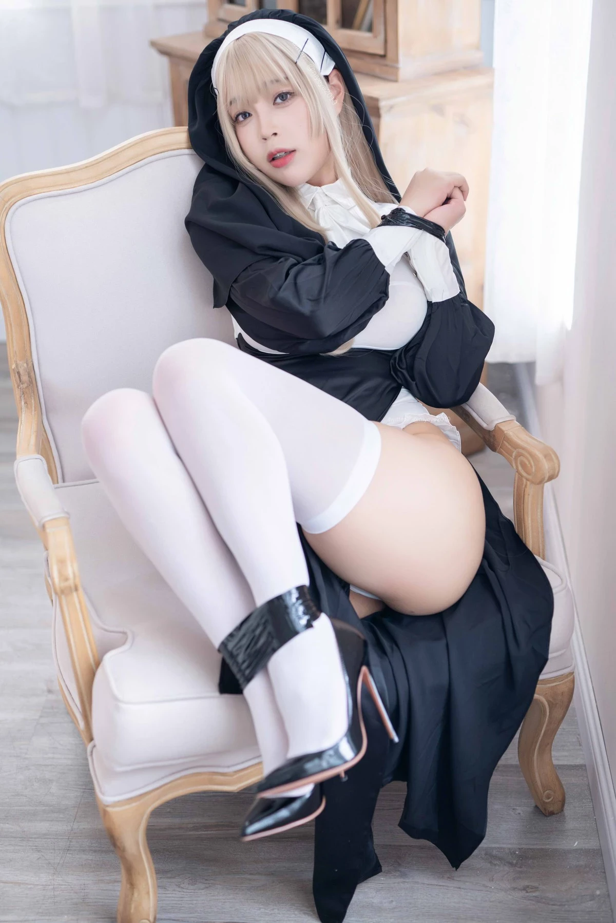 白燁 Cosplay 禁x欲修女