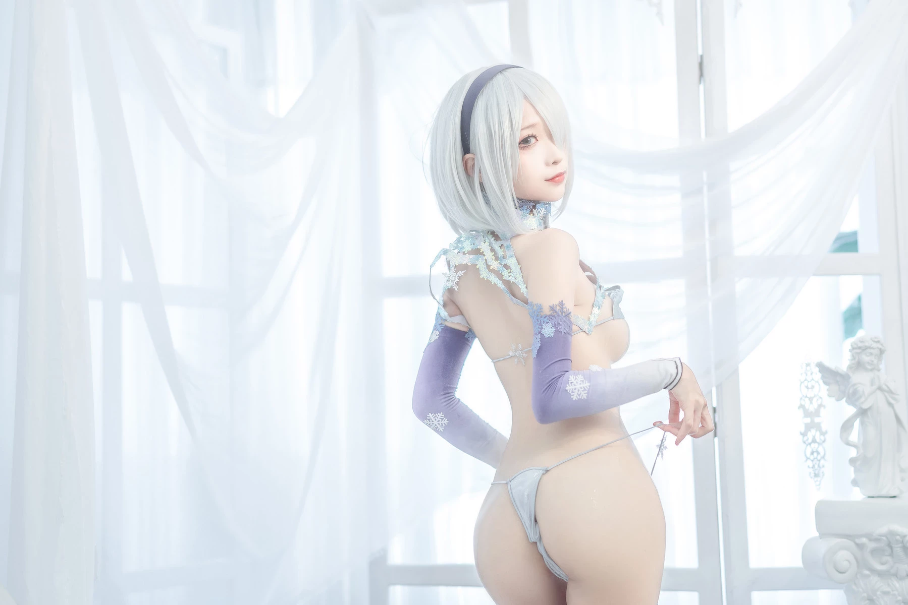 蠢沫沫 Cosplay 2b 冰雪 ice and snow