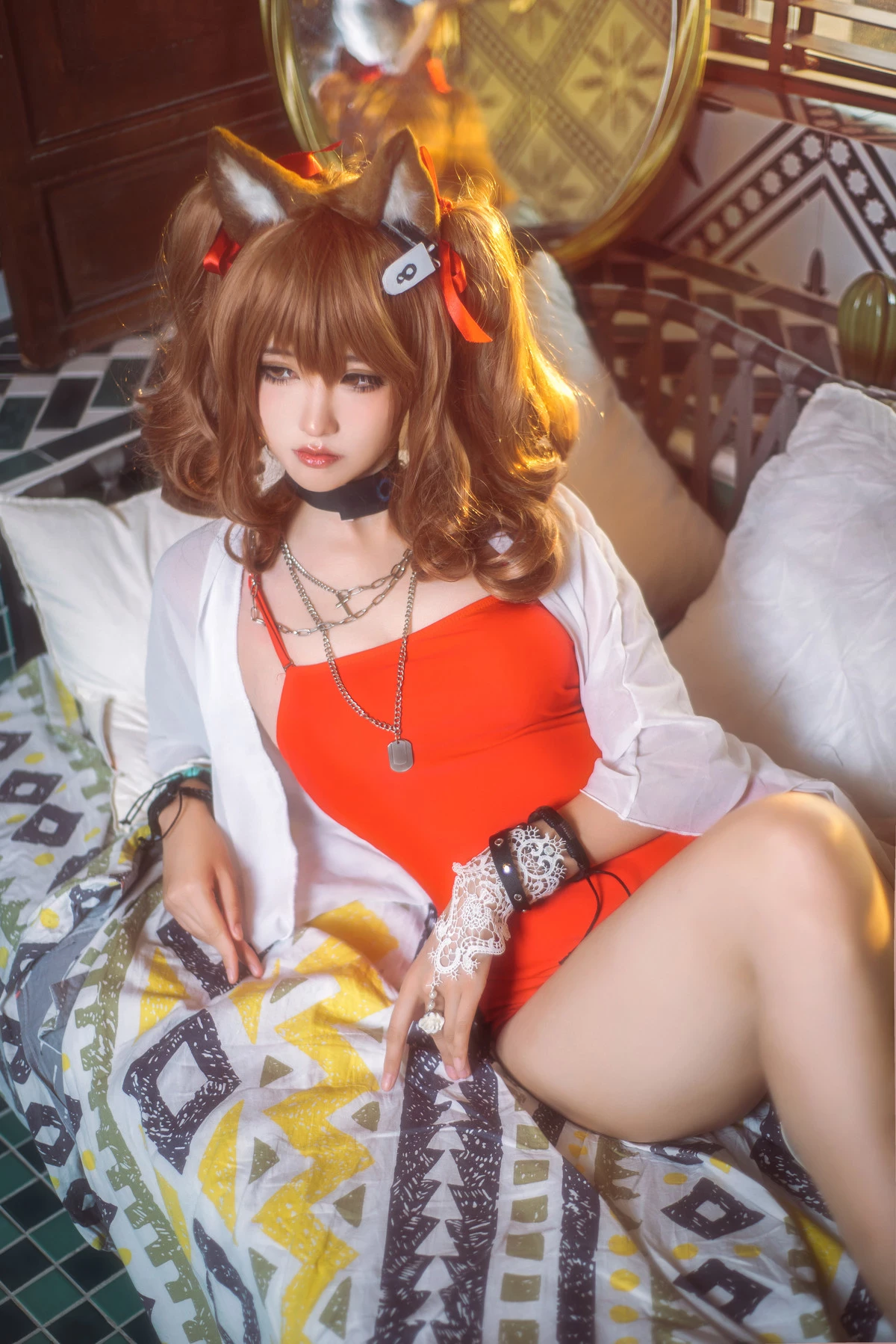 工藤新伍 Cosplay 明日方舟 安潔莉娜 夏卉泳裝