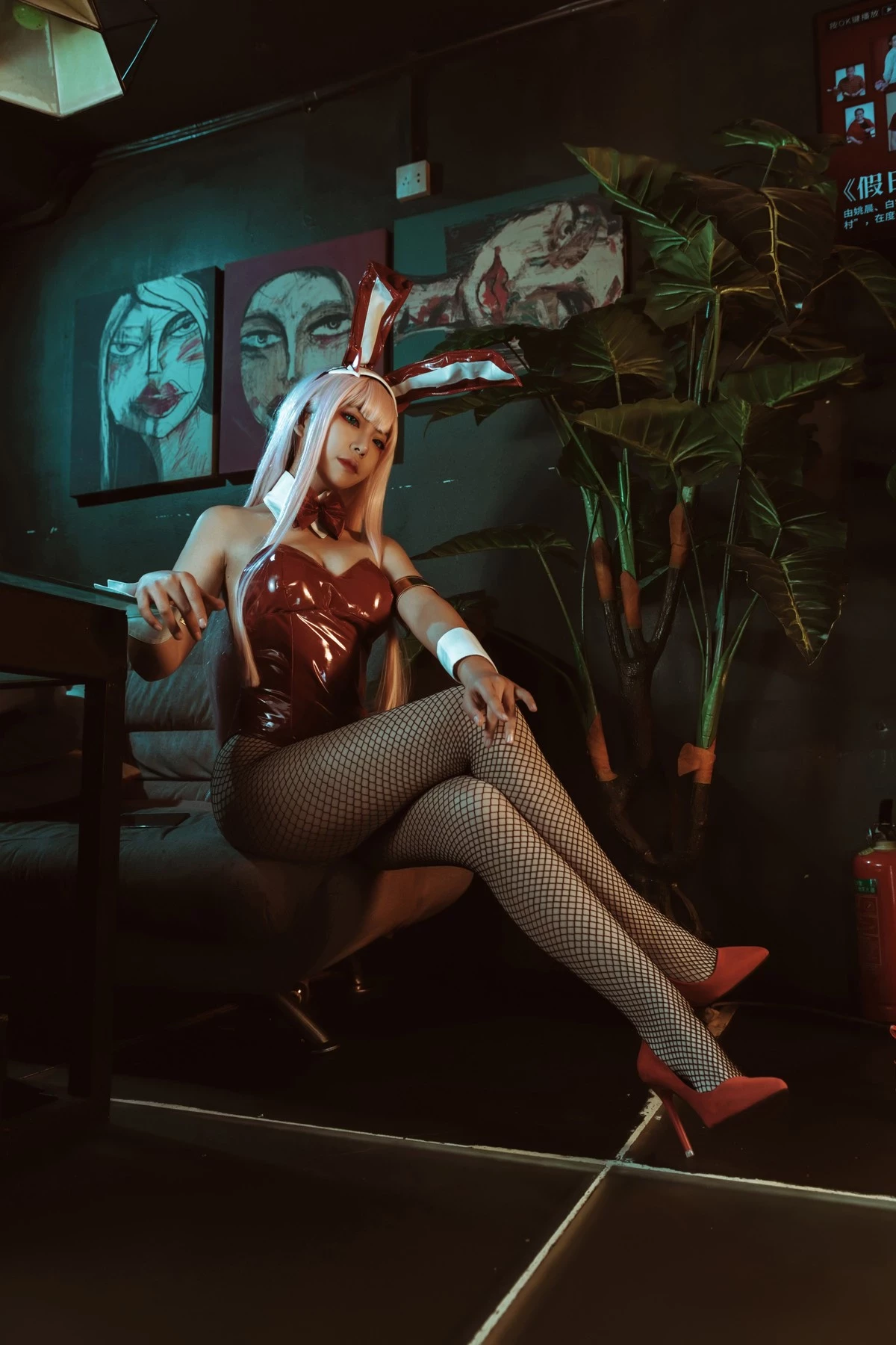 機智的嗶啵 Cosplay Zero Two Bunnygirl