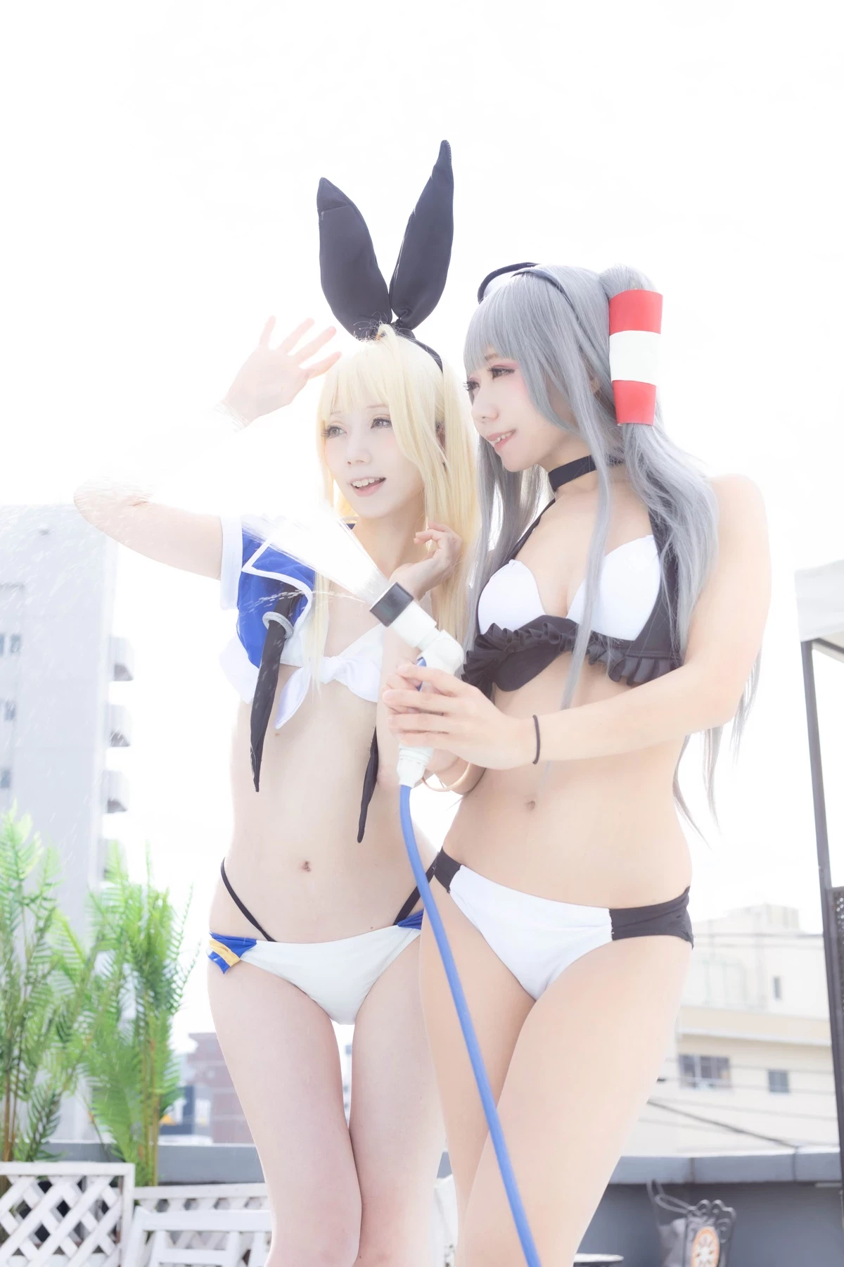 [Air Comiket 2] Shimakaze & Amatsukaze Swimsuit - Zekazeka 2