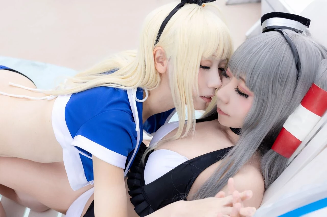 [Air Comiket 2] Shimakaze & Amatsukaze Swimsuit - Zekazeka 2