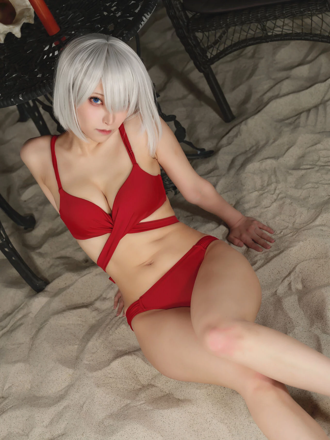 Akichi - 2B Red lingerie