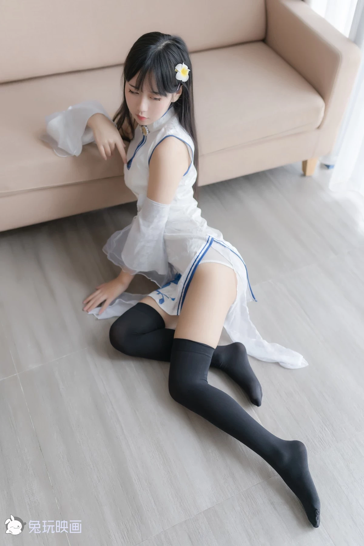 Cosplay 兔玩映畫 白色旗袍