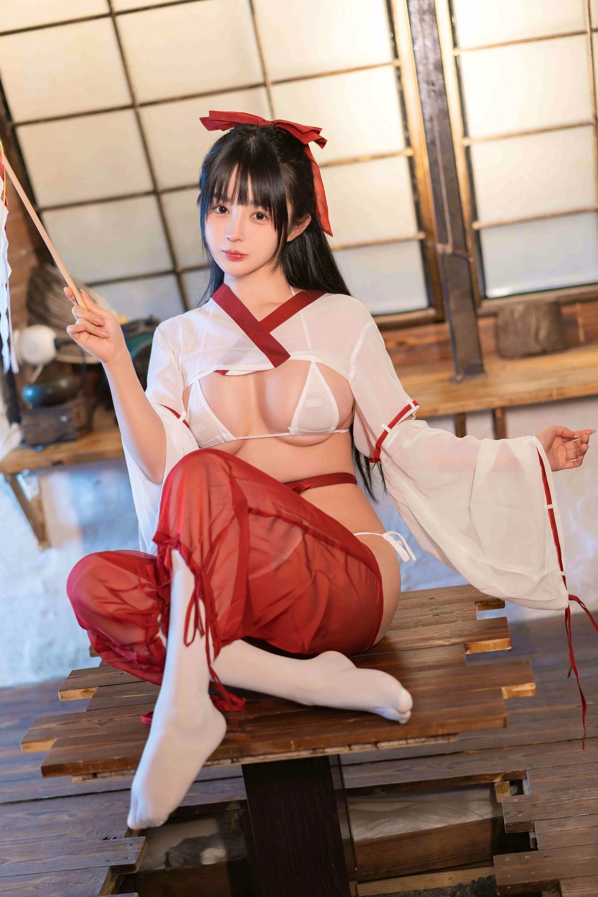 Cosplay 桜井寧寧 巫女