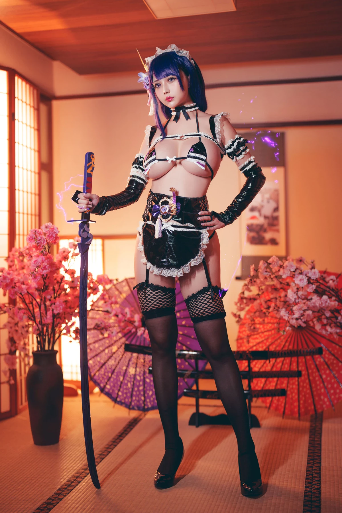 Cosplay 沖田凜花Rinka 雷電將軍