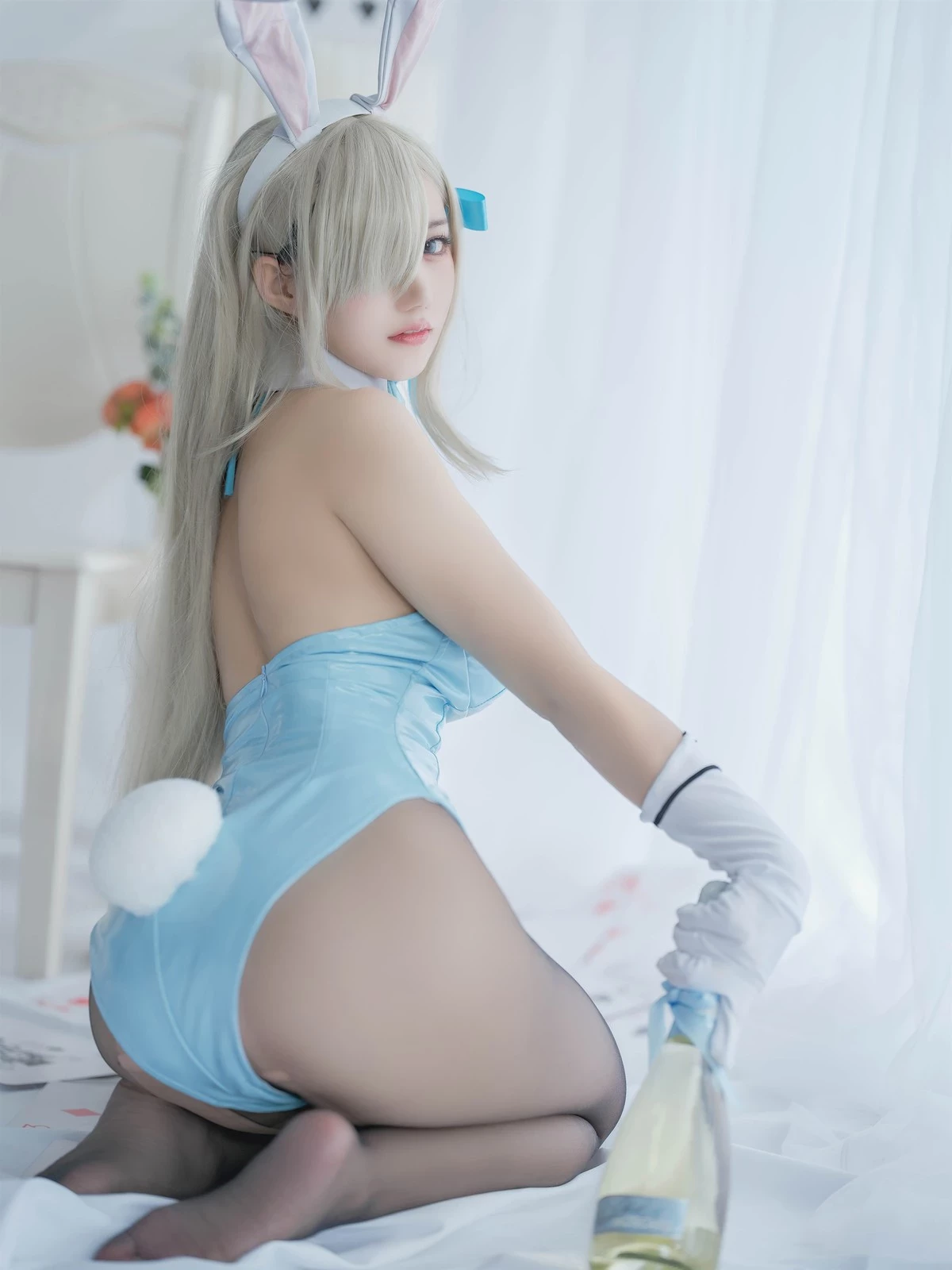 Cosplay 小倉千代w 明日奈 兔女郎