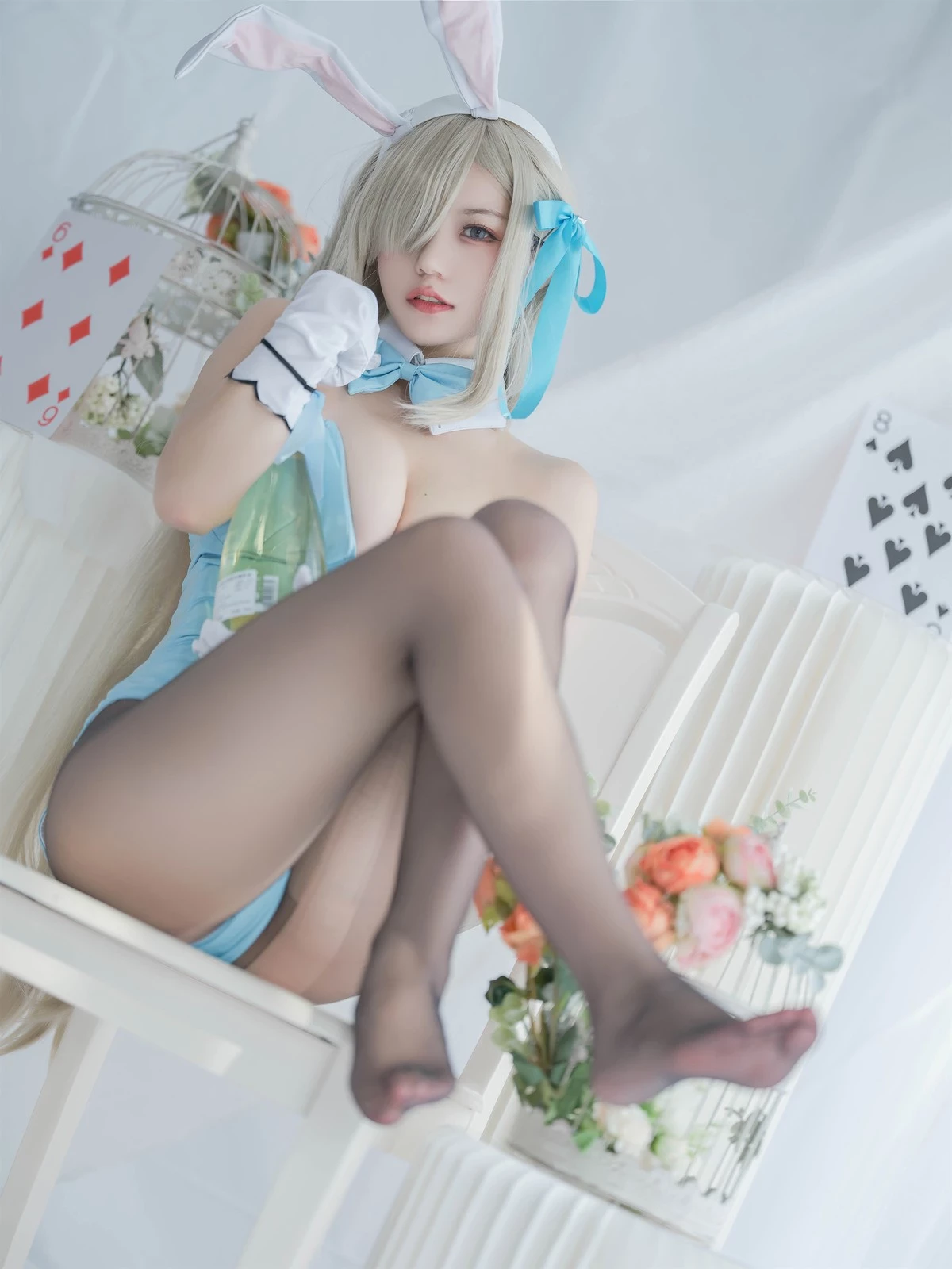 Cosplay 小倉千代w 明日奈 兔女郎