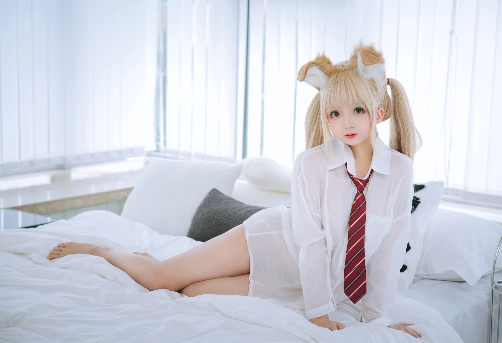 Cosplay 日奈嬌 襯衫小狗 Set.01