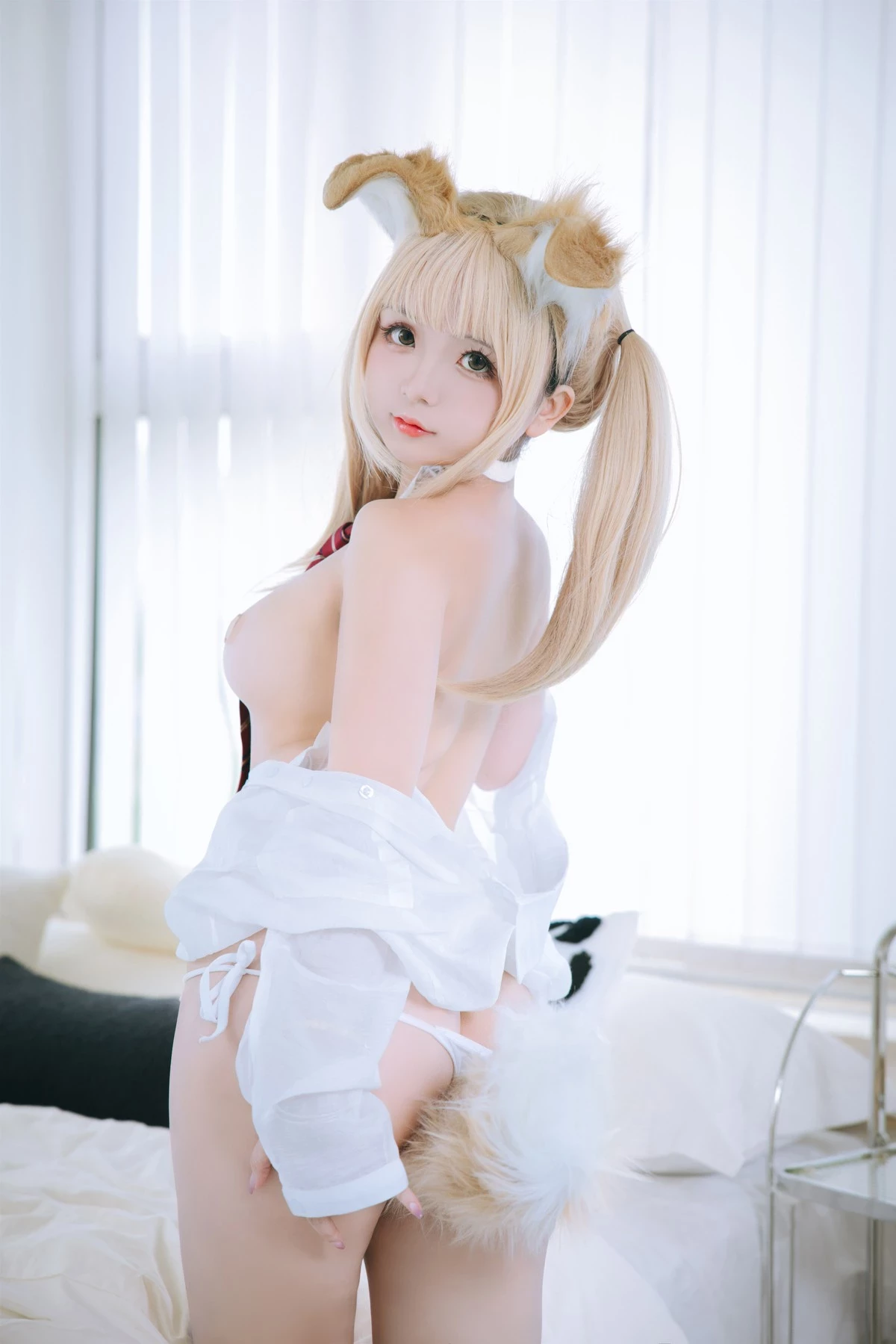 Cosplay 日奈嬌 襯衫小狗 Set.01