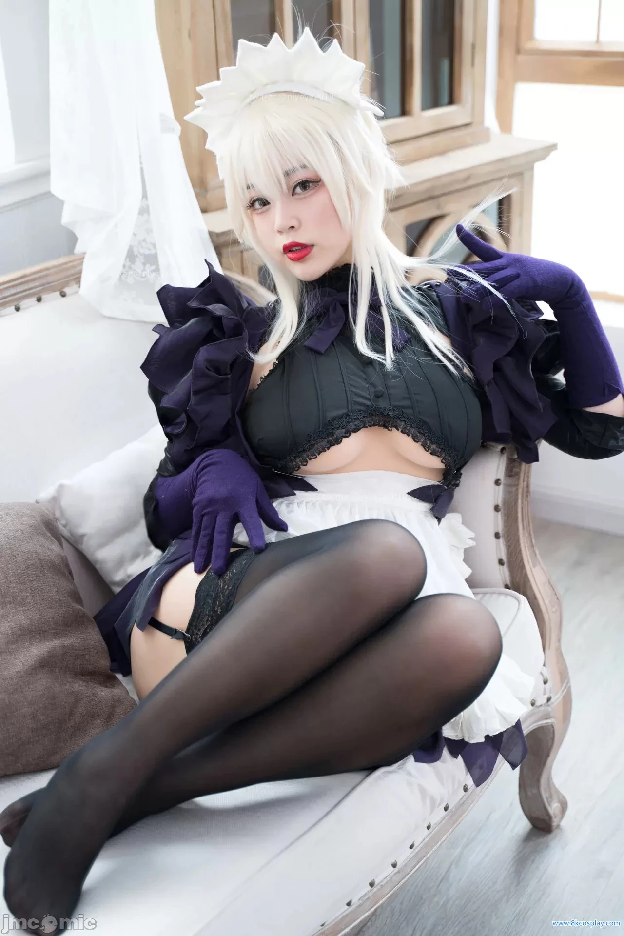 [白燁] 黑槍呆女僕 FGO Alter Saber Maid [50P]