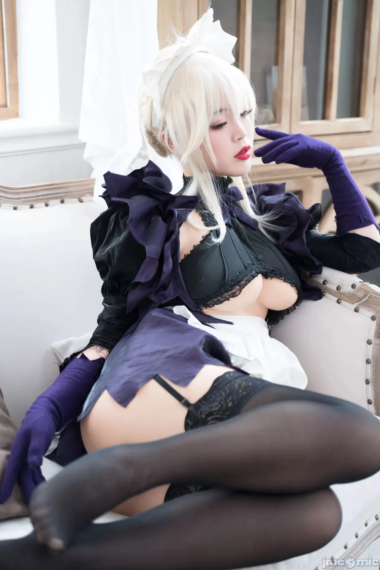 [白燁] 黑槍呆女僕 FGO Alter Saber Maid [50P]