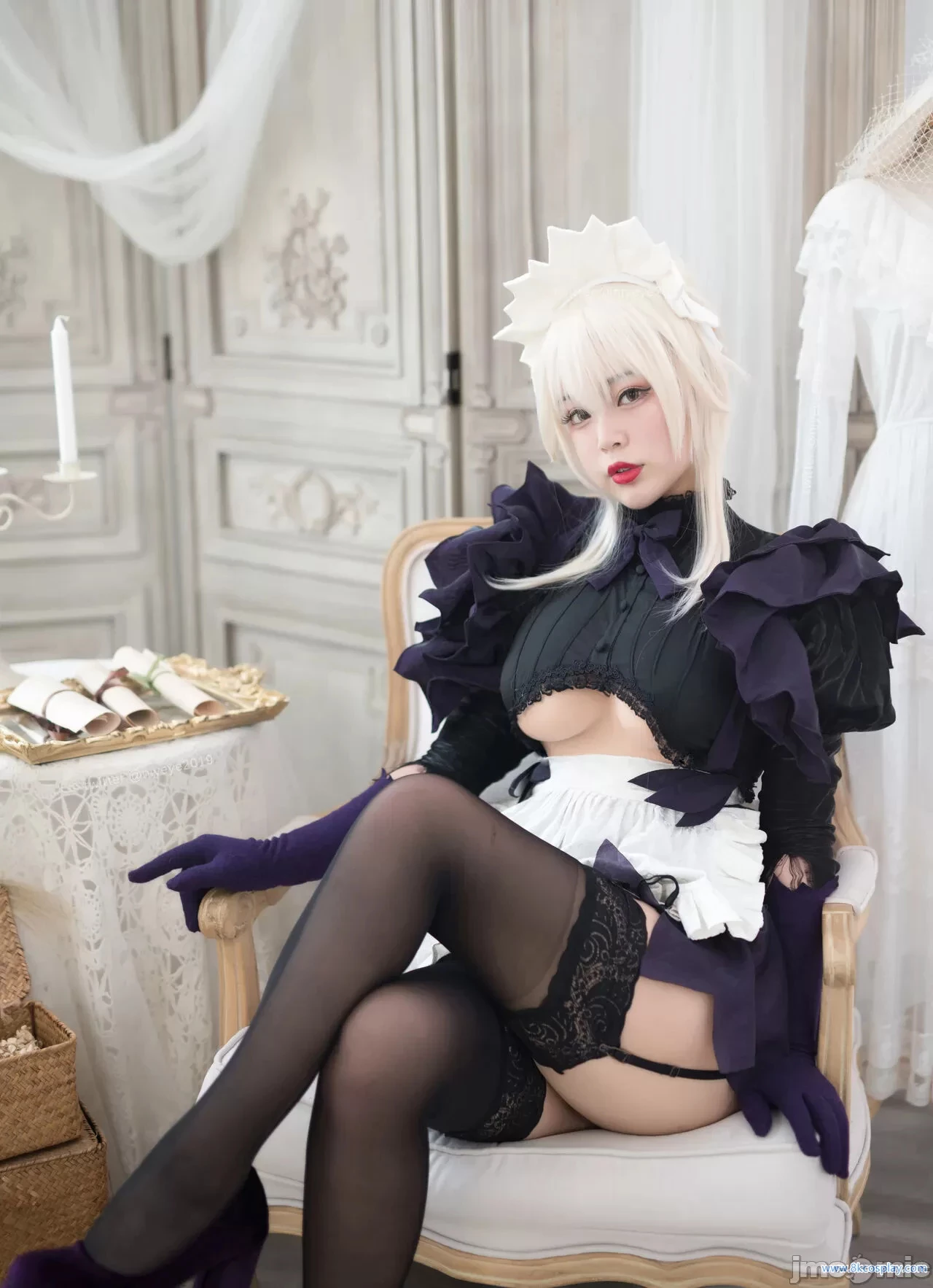 [白燁] 黑槍呆女僕 FGO Alter Saber Maid [50P]