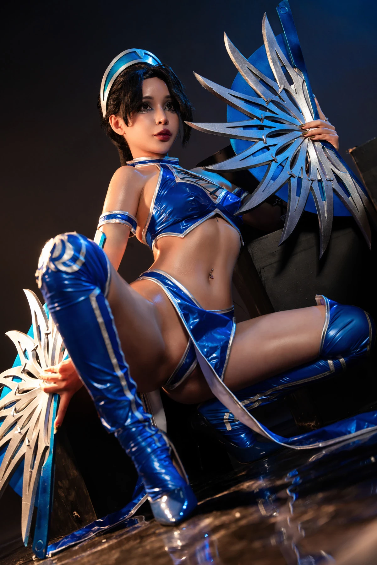 Cosplay Umeko.J Kitana Mortal Kombat Set.02