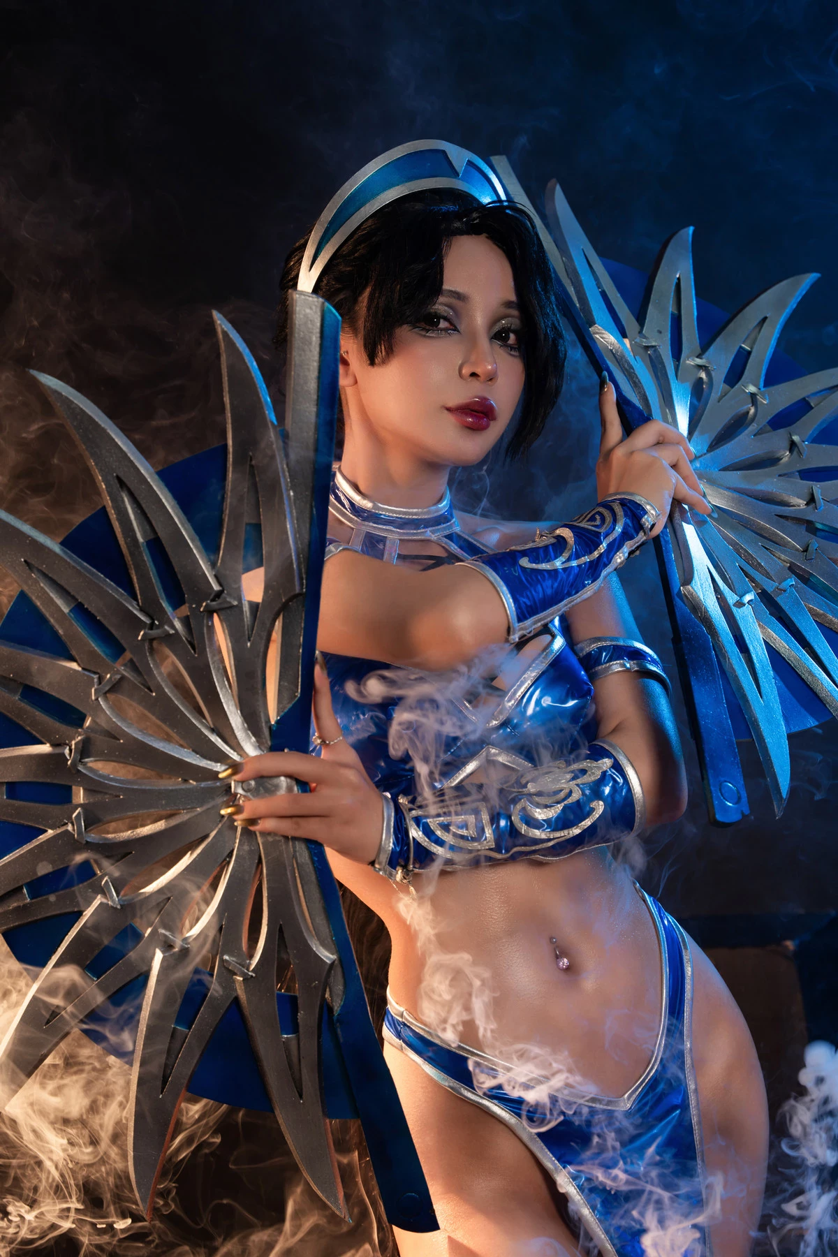 Cosplay Umeko.J Kitana Mortal Kombat Set.01