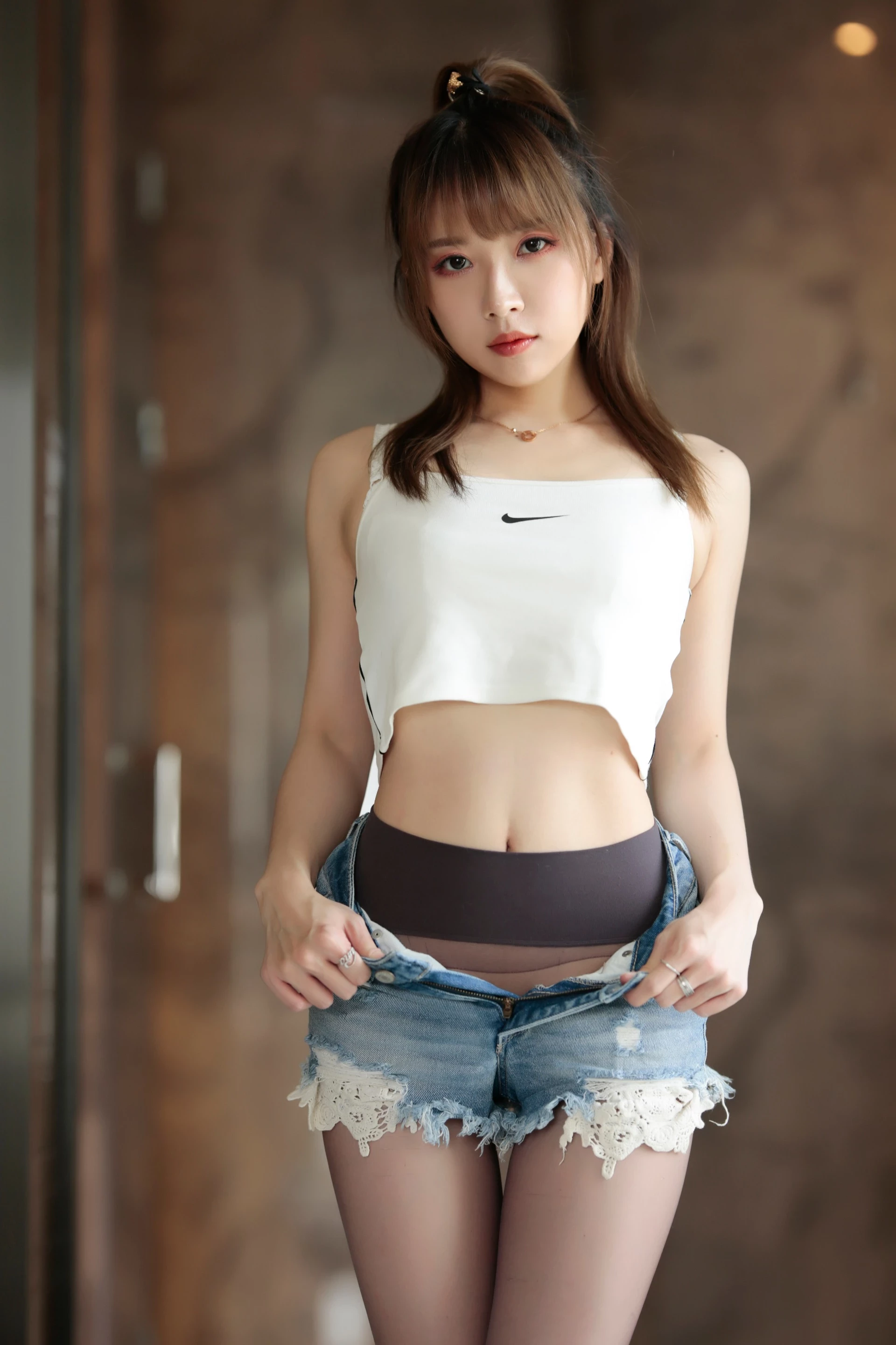 小女巫露娜 - Denim shorts 牛仔小裤裤 [84P]