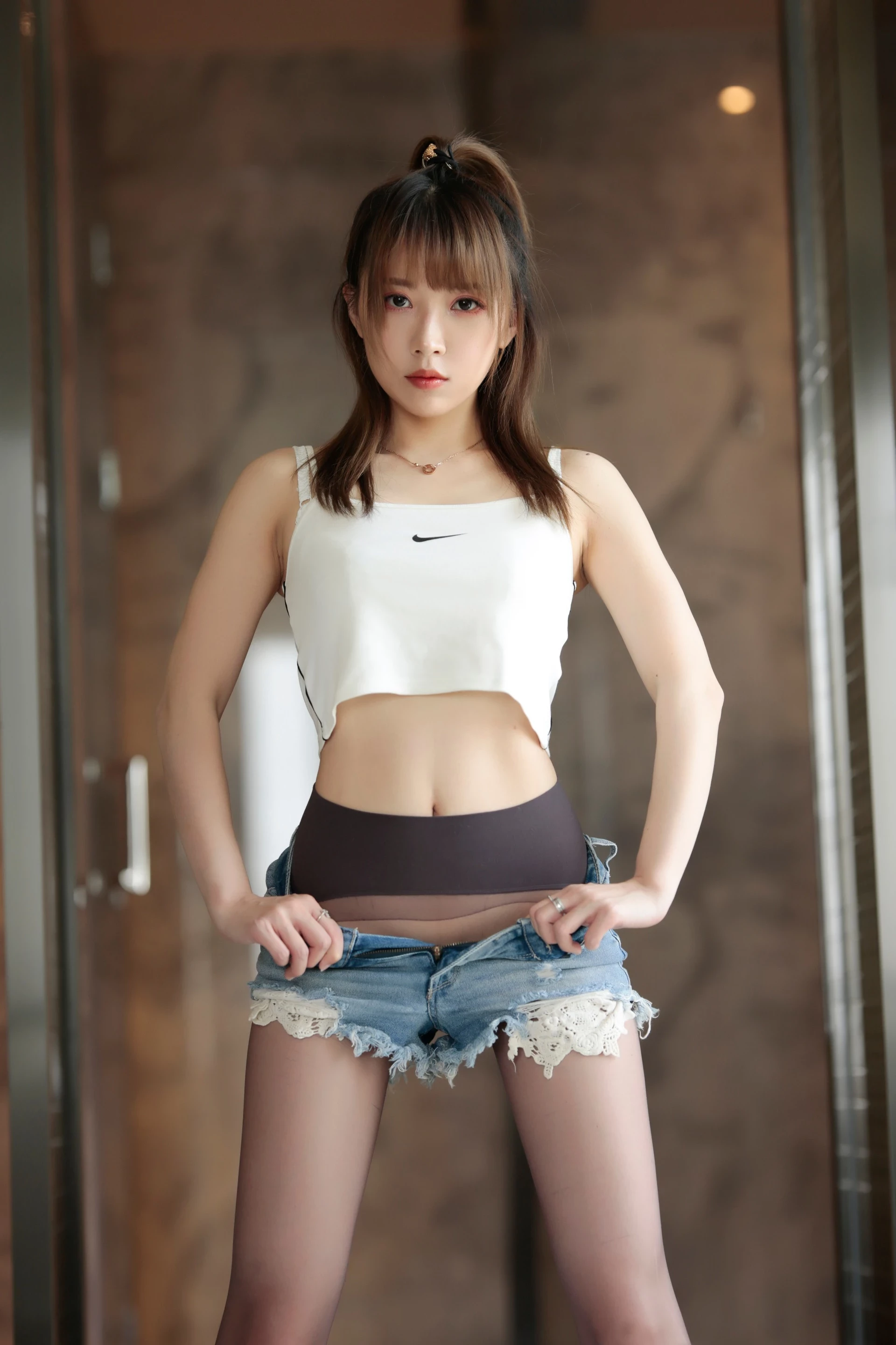 小女巫露娜 - Denim shorts 牛仔小裤裤 [84P]