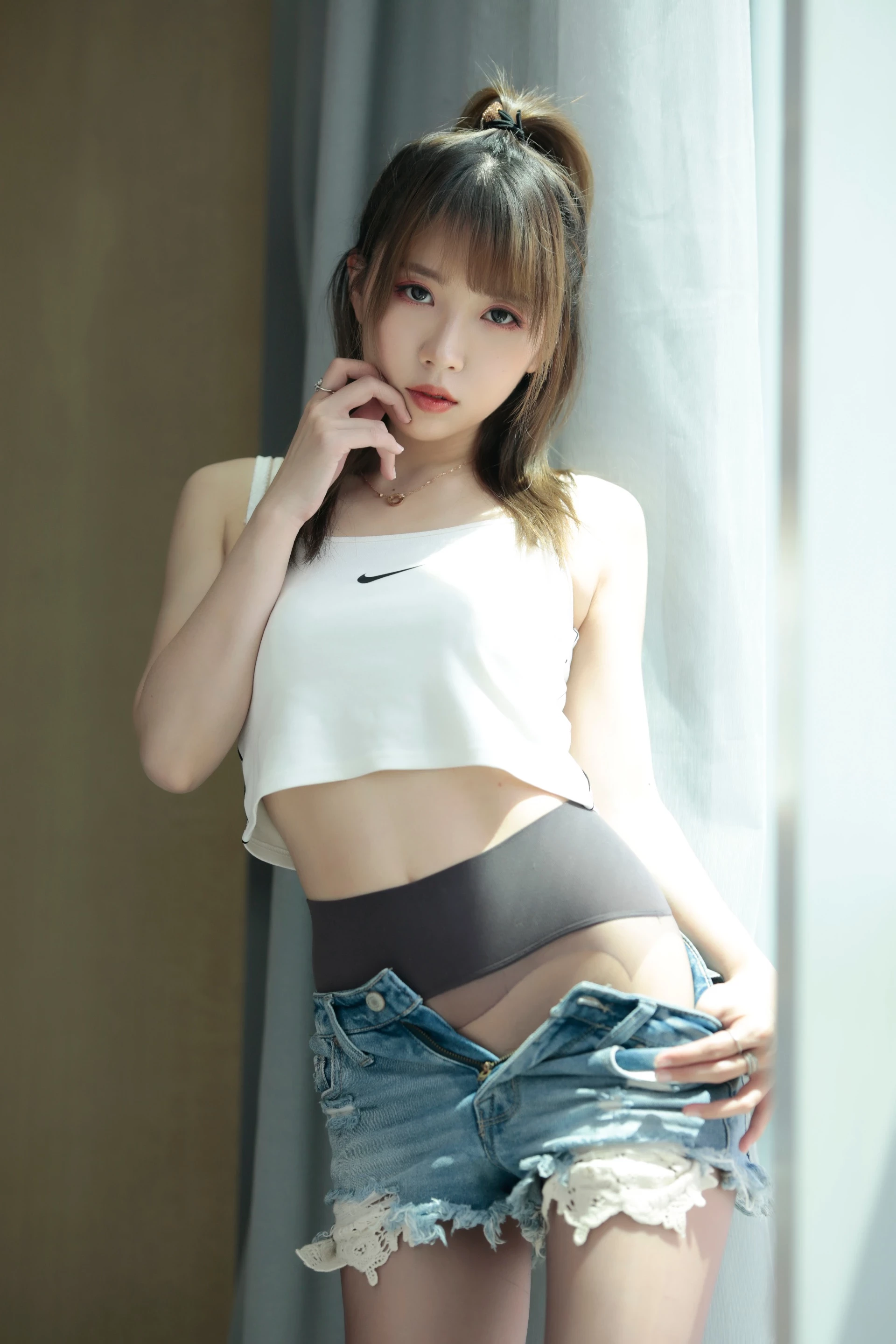 小女巫露娜 - Denim shorts 牛仔小裤裤 [84P]